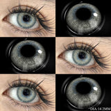 1 Pair Green Contact Lenses for Eyes Beauty Pupils Lenses Eye 14.2mm Yearly Use Fashion Blue Colored Contacts Lenses Green