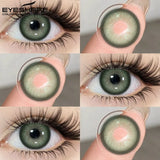 Brown Colored Contact Lenses Gray Beauty Makeup Lenses Fashion Blue Lens Brown Eyes Contacts Yearly Green Eye Lens