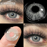 Natural Colored Eye Lenses 1pair Gray Pupils Lenses Blue Contact Lenses Brown Contacts Yearly Cosmetic Green Eye Lens