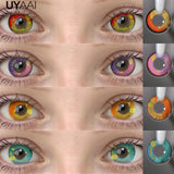 Cosplay Contact Lenses Makeup Colored Pupils Cosmetics Black Lenses Halloween Green Contact Lenses  White Pupils Red lens