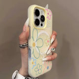 Candy Color for Magsafe Flower Matte Case for iPhone 17 16 15 14 Pro Max 12 13 11 Magnetic Shockproof Frosted Luxury Cover