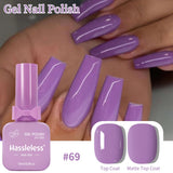 Single-use gel nail polish, 15ml each, requires LED lighting, solid color, a must-have for manicures | Vibrant nail colors | Nai