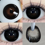 1 Pair(2pcs) Brown Beauty Colored Contact Lenses for Eyes Purple Halloween Lens Big Eye Lens Natural Look Gray Blue Lens