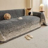 1pc Lovely Puppy Sofa Cover Red Slipcover Tassel Decor Cartoon Oversized Chenille Sofa Mat 180x180cm for Home Decor All-season