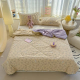 A-Class Summer Quilt Double Layer Non-Cotton Soft Air Conditioning Cooling Quilt Student Dormi Single Double Person Thin Quilt