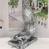Natural crystal mineral balls, crystal feathers, resin display stands for home decoration