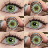 Contact Lenses Cosmetic Green Contact Lenses Makeup Colored Pupils Cosplay Lenses Cosmetics Beauty Woman Colored Lenses