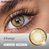 1 Pair Brown Colored Contact Lenses Gray Eyes Natural Brown Eyes Contact Lens Eye Makeup Beauty 14.20mm Yearly