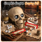 Halloween Decorations Include 32 Pcs Halloween Eyeballs 6 Sets Acrylic Resin Fake Teeth Realistic Eyes Prop Supplies Complete U