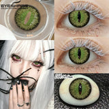 New Vampire Red Lens for Eyes Halloween Colored Contact Lenses Demon Cosplay Wihite Softlens Anime Party Makeup Lenses