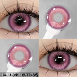 1 Pair Purple Lenses for Eyes Color Contacts Lens Anime Pink Lenses Blue Pupils for Eyes Y2K Lenses for Natural Eyes