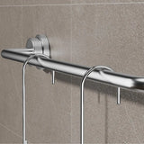 Hanging Organizer Bathroom Shelf Shower Basket With Hooks Storage Shelf No Drilling Shower Rack For Shower Faucet Or Cross Bar