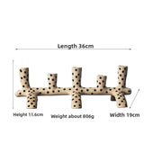 Ceramic Candelabra 5 Arms Candle Stick Holder Equipped Branched Candles Decorative Table Centerpiece Ornament Home Decoration