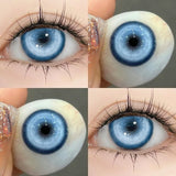 2 Pcs Best Selling Contacts Colored Lenses Myopia Degree -0.00 to -8.00 Green Eye Korean Lenses Blue Soft Fashion Lenses