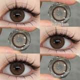 1 Pair Myopia Color Contact Lenses for Eyes with Prescription Makeup Eye Color Lenses Beauty Pupils Fashion Blue Lenses