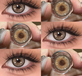 1 Pair Color Contact Lenses for Eyes Graduated Blue Fashion Optical Lenses Green Pupils Gray Natural Eye Contacts