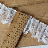 White Lace Lace Ribbons Accessories Lace Trim Handmade DIY Extended Clothes Pleated Sewing Decorative Fabric Skirt Hem Fabric