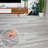 Easy To Peel And Apply Durable Water-Proof Wear-Resistant Thick Wood Grain Decorative Floor Stickers Suitable For Home Use.