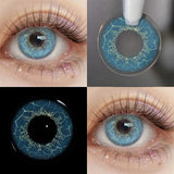 Eye Eyes Color Contacts Colored Contact Lenses Lens Small Pupils Myopia Cosplay Anime Cute 2Pcs 12 Months 1 Year Use