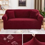 Water-resistant Elastic Sofa Cover for Living Room Stretch 1/2/3/4 Seater L-Shaped Corner Couch Cover Armchair Protector