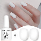 10ML Gel Nail Polish Solid Color Glass Gel Varnish Nail Art Gel Spring Summer Gel Nail Soak Off UV Gel Gel Vernis