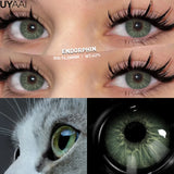 New Fashion Color Contact Lenses for Eyes Green Colorful Makeup High level of comfort Yearly 2pcs/pair