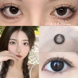 Korean Hot Sale color contact Lenses Beauty Pupilentes Grey Brown 2Pcs Soft Lens