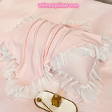 3pcs Lace Duvet Cover Set (1*Duvet Cover + 2*Pillowcase, Without Core),lace Bedding Set,for girls Bedroom gest room