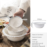 European-Style Court Ceramic Lace Staple Plate, Simple Blue Breakfast Mug, Underglaze Coffee Mug, Home Tableware Set