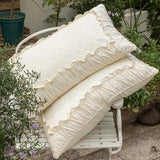 Adult U-Shaped Pillow with Embroidered Lace Neck Support for Side Sleeping Home Use Or Student Dormitory Non-Porous Design
