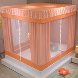 Modern Style Home Mosquito Net Double Bed Full Bottom Baby Anti-fall Mosquito Net Tent 2 Layers for Four Seasons