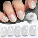 10ml Imperial Green Cat Magnetic Gel Nail Polish Spring Summer Sparkling Glass Bead Soak Off Christmas Decoration
