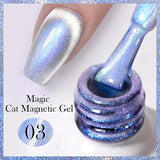 Auroras Cat Magnetic Gel Nail Polish Reflective Sparkling Glitter Semi Permanent Nail Art Soak Off LED UV Gel Varnis