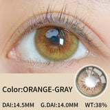 14.2mm Natural Glossy Contacts 2pcs Half Yearly Free Shipping Shiny Eye Lenses for Cosplay Party Makeup