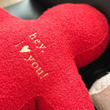 Ikeehome  Red Valentine's Day throw pillow wedding room arrangement humanoid doll doll living room bed pillow pad for girls gift