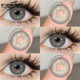 Brown Colored Contact Lenses Gray Beauty Makeup Lenses Fashion Blue Lens Brown Eyes Contacts Yearly Green Eye Lens