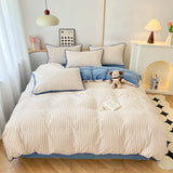 Winter Duvet Cover Set Quilt Set Ins Style  A-Class 100% All Cotton Milk Velvet Cotton Velvet for Autumn Winter Soft and Warm