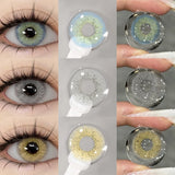 2pcs Natural Color Contact Lenses for Eyes Gray Lenses Colorcont Korean Lenses Yearly Beauty Brown Eye Contacts Lens