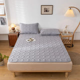 1pc Quilted Thick Mattresses Toppers Waterproof Mattress Pad Cover All-Season Elastic Corner Straps Fits Up To 30cm Bed