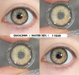 1 Pair Colored Pupils for Eyes Natural Brown Contact Lenses Gray Color Lens High Quality Eye Contacts Cosmetics Yearly