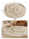 Retro Style Living Room Carpet Special-shaped Large Area Bedroom Plush Rugs Irregular Light Luxury Coffee Table Floor Mats Tapis