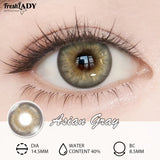 1 Pair Asian Series Colored Contact Lenses Natural Brown Pupils Eyes Contact lenses Green Soft Contacts 14.50mm