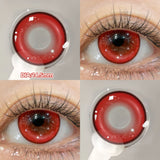 1pair New Fashion Cosplay Contact Lenses for Eyes Red Lenses Halloween Beauty Brown Lenses Myopia Color Contact Lenses