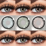 Colored Contact Lenses for Eyes Gray Pupils Lens Fashion Blue Eye Contacts Green Lenses Brown Lenses Yearly 2pcs