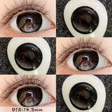 2PCS Half Yearly Premium Quality Contact Lenses Doggy Eyes Color Contacts Natural Brown 14.5mm Sandwich Technology