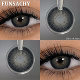 1 Pair Black Color Contact Lenses Brown Grey Beauty Soft Contact Lenses Yearly Fast Shipping Beauty Pupils Cosmetics