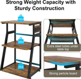 23.6"x19.7" Large Printer Stand,3 Tier Printer Table with Charging Station, Rolling Cart with Adjustable Storage Shelf·Hot Sale