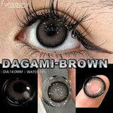 Cosmetics Color Contact Lenses 1pair Brown Color Lens Fashion Lenses Korean Lenses Grow Eye Big Eye Lens Gray Contacts