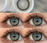 1 Pair New Contact Lenses for Eyes Fashion Blue Colored Eye Contacts Natural Brown Lenses Gray Pupils Yearly Lens
