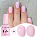 10ML Gel Nail Polish Solid Color Glass Gel Varnish Nail Art Gel Spring Summer Gel Nail Soak Off UV Gel Gel Vernis